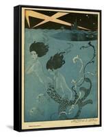 Mermaids and U-Boats-Georges Barbier-Framed Stretched Canvas