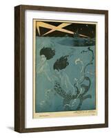 Mermaids and U-Boats-Georges Barbier-Framed Giclee Print