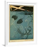 Mermaids and U-Boats-Georges Barbier-Framed Giclee Print