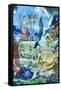 Mermaids at Play-Jesus Blasco-Framed Stretched Canvas