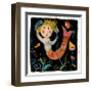 Mermaids Don't Use Combs-Barbara Olsen-Framed Giclee Print