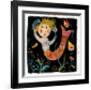 Mermaids Don't Use Combs-Barbara Olsen-Framed Giclee Print