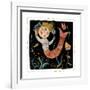 Mermaids Don't Use Combs-Barbara Olsen-Framed Premium Giclee Print