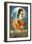 Mermaids Drink for Free-Lantern Press-Framed Art Print
