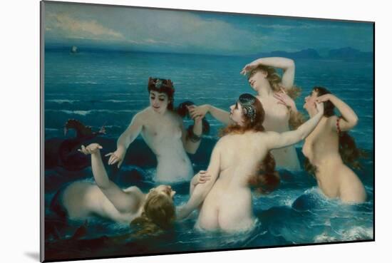 Mermaids Frolicking in the Sea, 1883-Charles Edouard Boutibonne-Mounted Giclee Print