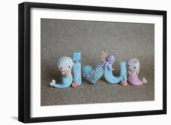 Mermaids I Love You-null-Framed Photographic Print