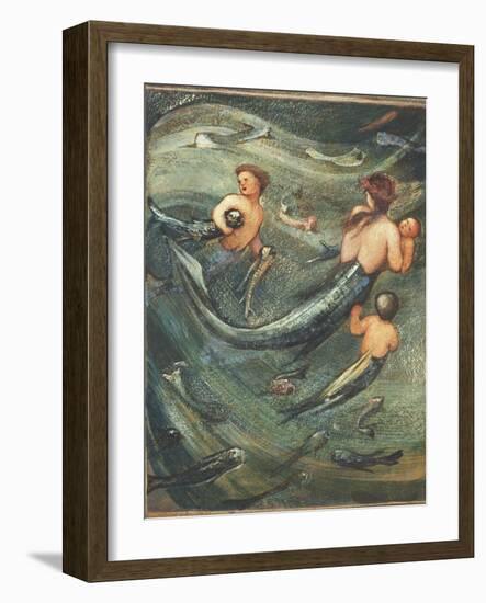 Mermaids in the Deep, 1882-Edward Burne-Jones-Framed Giclee Print