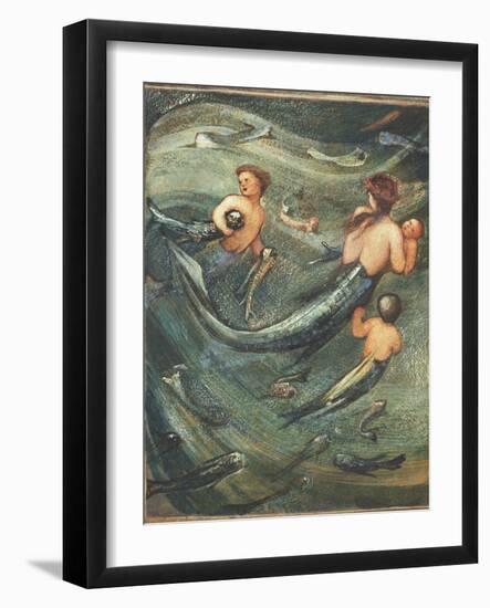 Mermaids in the Deep, 1882-Edward Burne-Jones-Framed Giclee Print