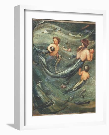 Mermaids in the Deep, 1882-Edward Burne-Jones-Framed Giclee Print