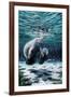 Mermaids of Crystal River-Dann Spider-Framed Giclee Print