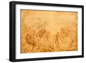 Mermaids Under Water, 1874-Felix Ziem-Framed Giclee Print