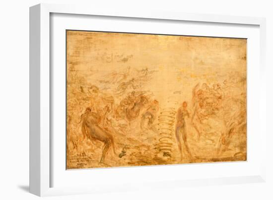 Mermaids Under Water, 1874-Felix Ziem-Framed Giclee Print