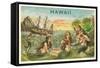 Mermaids with Shipwreck-null-Framed Stretched Canvas