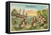 Mermaids with Shipwreck-null-Framed Stretched Canvas