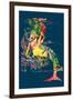 Mermaids-null-Framed Art Print