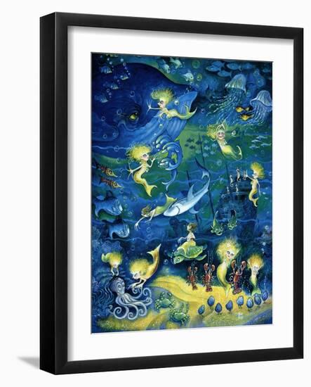 Mermaids-Bill Bell-Framed Giclee Print