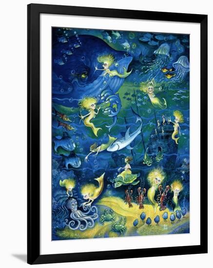 Mermaids-Bill Bell-Framed Giclee Print