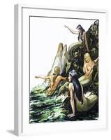 Mermaids-Nadir Quinto-Framed Giclee Print