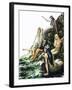 Mermaids-Nadir Quinto-Framed Giclee Print