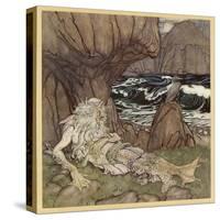 Merman-Arthur Rackham-Stretched Canvas