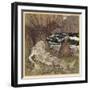 Merman-Arthur Rackham-Framed Art Print