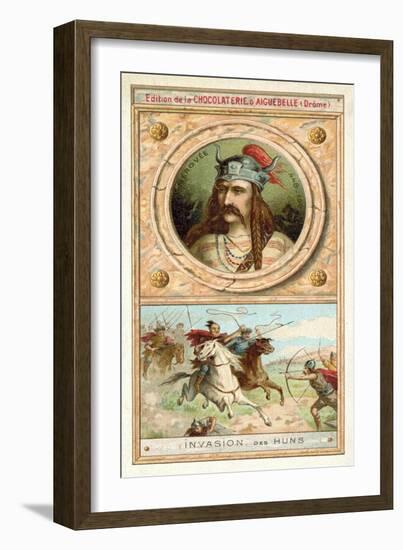 Merovech, King of the Salian Franks, and the Invasion of the Huns, 451-null-Framed Giclee Print