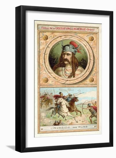 Merovech, King of the Salian Franks, and the Invasion of the Huns, 451-null-Framed Giclee Print