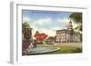 Merrick Park, City Hall, Coral Gables, Florida-null-Framed Art Print