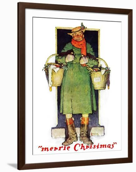 "Merrie Christmas", December 10,1932-Norman Rockwell-Framed Giclee Print