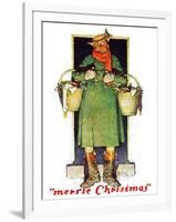 "Merrie Christmas", December 10,1932-Norman Rockwell-Framed Giclee Print