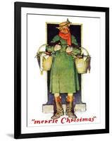 "Merrie Christmas", December 10,1932-Norman Rockwell-Framed Giclee Print