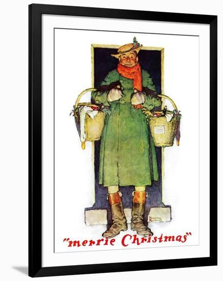 "Merrie Christmas", December 10,1932-Norman Rockwell-Framed Giclee Print