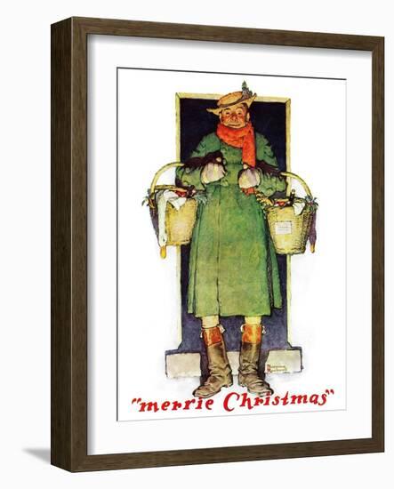 "Merrie Christmas", December 10,1932-Norman Rockwell-Framed Giclee Print