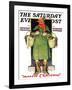 "Merrie Christmas" Saturday Evening Post Cover, December 10,1932-Norman Rockwell-Framed Giclee Print