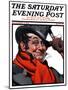 "Merrie Christmas" Saturday Evening Post Cover, December 3,1921-Norman Rockwell-Mounted Giclee Print