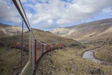 Tourist Train High in Andes above Lima, Peru-Merrill Images-Photographic Print