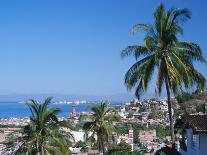 View of Downtown Puerto Vallarta and the Bay of Banderas, Mexico-Merrill Images-Stretched Canvas