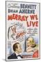 Merrily We Live, from Left: Brian Ahern, Constance Bennett, 1938-null-Mounted Art Print