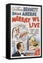 Merrily We Live, from Left: Brian Ahern, Constance Bennett, 1938-null-Framed Stretched Canvas