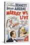 Merrily We Live, from Left: Brian Ahern, Constance Bennett, 1938-null-Stretched Canvas