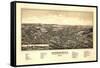 Merrimac, Massachusetts - Panoramic Map-Lantern Press-Framed Stretched Canvas