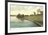 Merrimack River, Manchester, New Hampshire-null-Framed Premium Giclee Print