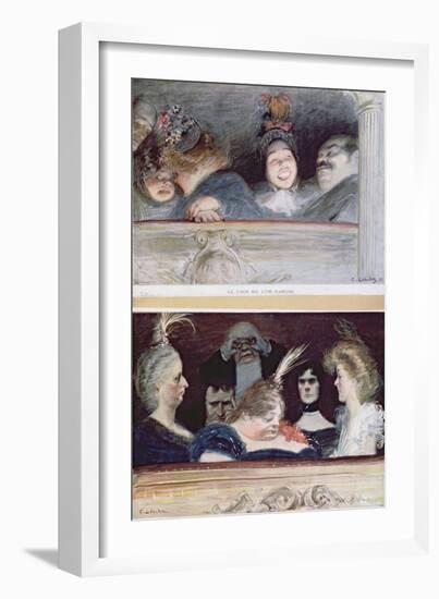 Merriment and Boredom, 1898-Charles Leandre-Framed Giclee Print