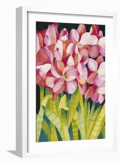 Merry Amaryllis-Mary Russel-Framed Giclee Print