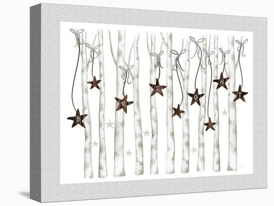 Merry and Bright Birch Trees II-Andi Metz-Stretched Canvas