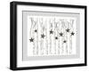 Merry and Bright Birch Trees II-Andi Metz-Framed Art Print