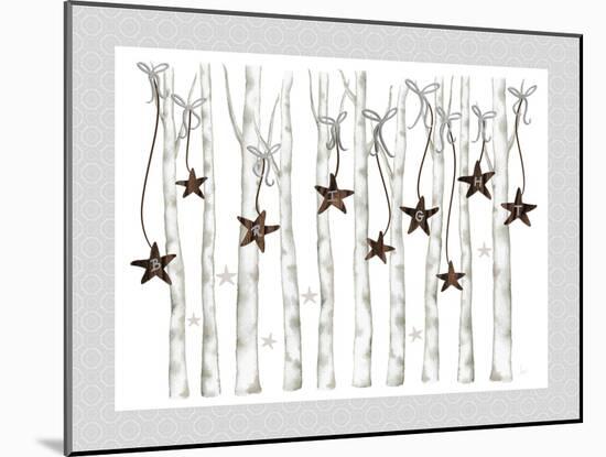 Merry and Bright Birch Trees II-Andi Metz-Mounted Art Print