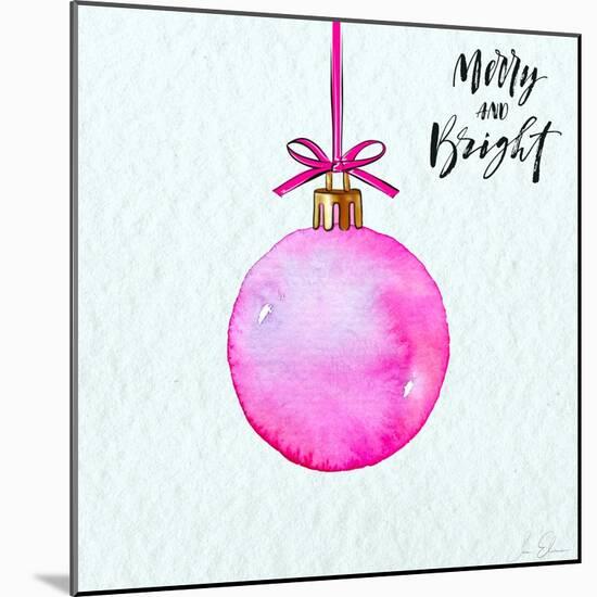 Merry and Bright Ornament-Sara Elizabeth-Mounted Art Print