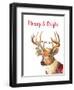 Merry and Bright Reindeer-Lanie Loreth-Framed Art Print