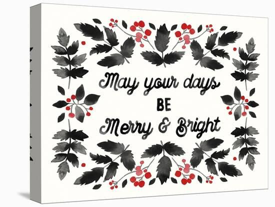 Merry and Bright-Kristine Hegre-Stretched Canvas